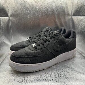 Size 12 Nike Air Force 1 '07 Craft Black White Mens Athletic Sneaker CN2873-001
